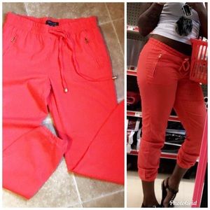 New Look Drawstring Jogger Style Linen Pants